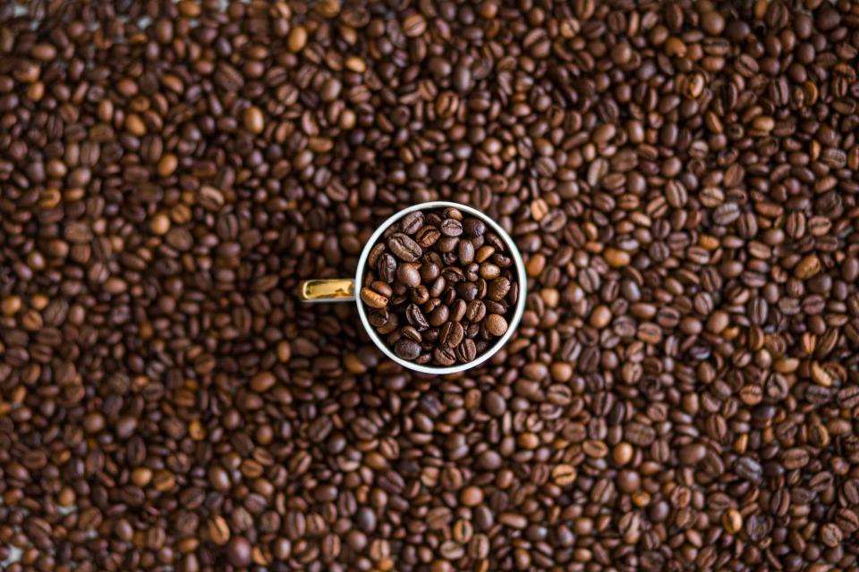 Bild på kaffebönor